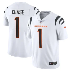 Jamarr chase cincinnati bengals nike vapor untouchable limited jersey White