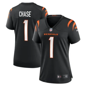 Jamarr chase cincinnati bengals nike womens game jersey Black