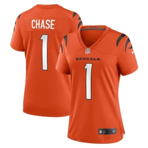 Jamarr chase cincinnati bengals nike womens game jersey Orange