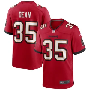 Jamel dean tampa bay buccaneers nike game jersey Red