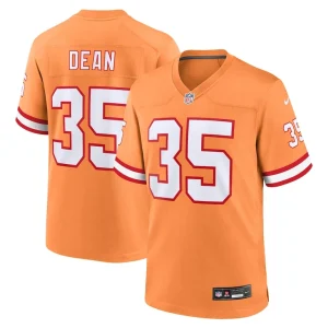 Jamel dean tampa bay buccaneers nike throwback game jersey Orange