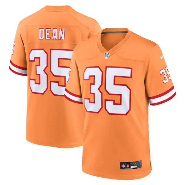 Jamel dean tampa bay buccaneers nike throwback game jersey Orange
