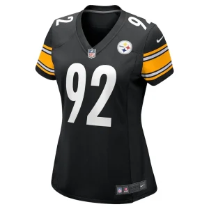 James harrison pittsburgh steelers nike womens retired game jersey Black M