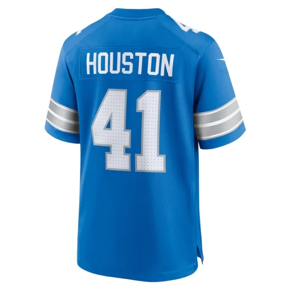 James houston detroit lions nike team game jersey Blue L