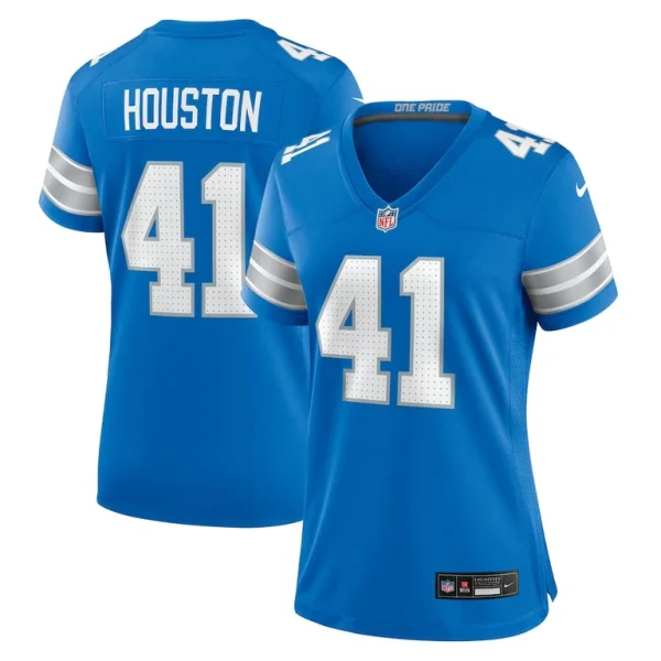 James houston detroit lions nike womens team game jersey Blue