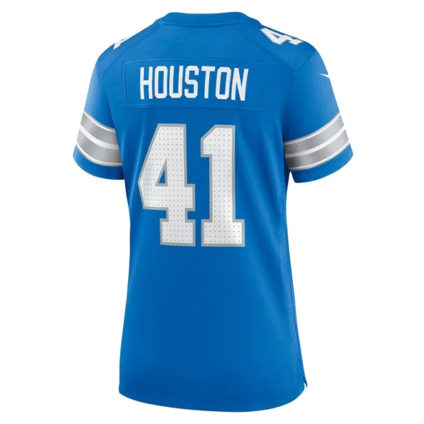 James houston detroit lions nike womens team game jersey Blue L