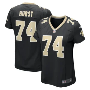 James hurst new orleans saints nike womens game jersey Black