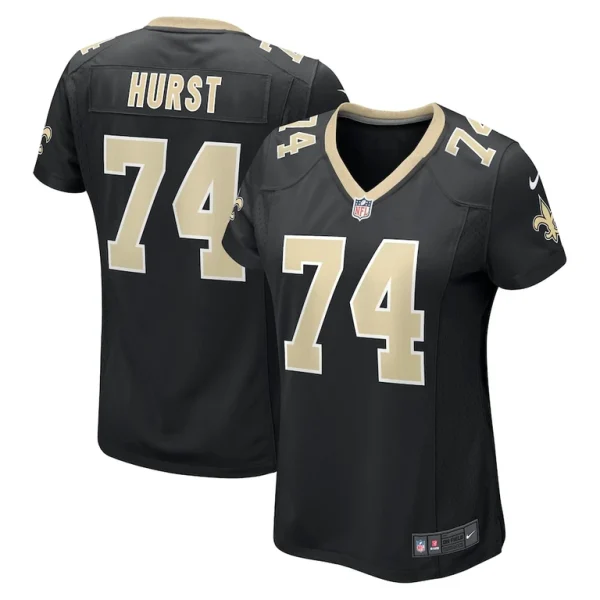 James hurst new orleans saints nike womens game jersey Black