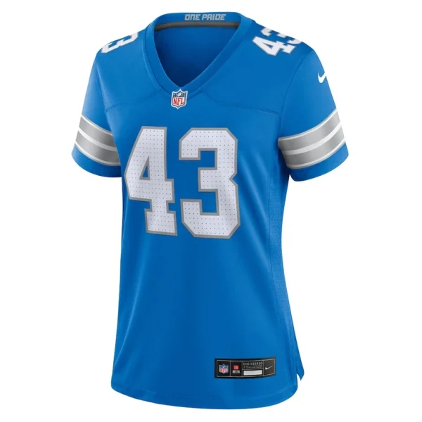 James turner detroit lions nike womens game jersey Blue M