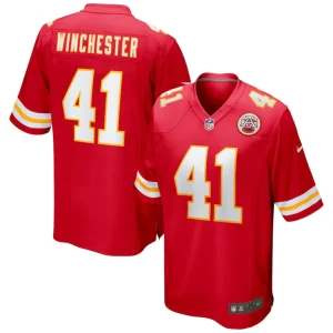 James winchester kansas city chiefs nike game jersey Red
