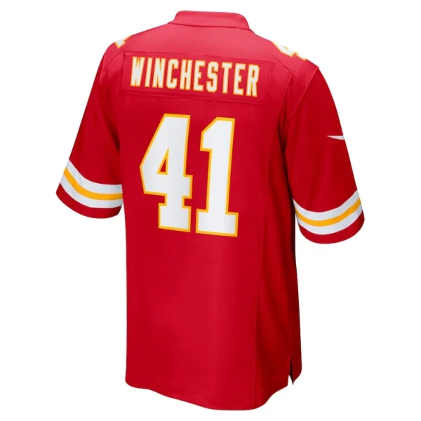 James winchester kansas city chiefs nike game jersey Red L