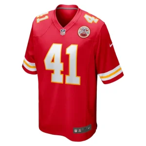 James winchester kansas city chiefs nike game jersey Red M