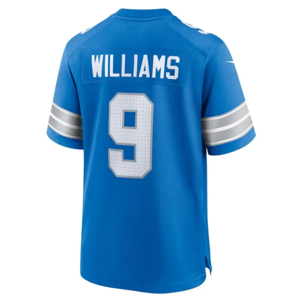 Jameson williams detroit lions nike game jersey Blue L