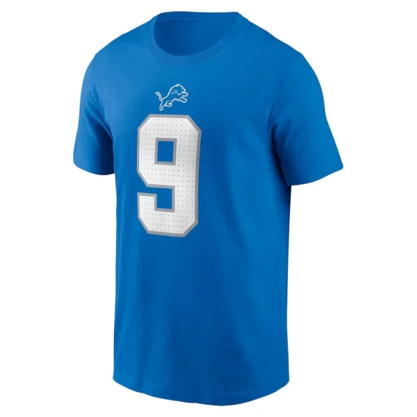 Jameson williams detroit lions nike name number t shirt Blue M