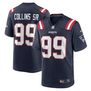 Jamie collins sr. new england patriots nike home game player jersey Navy