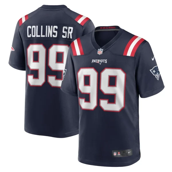 Jamie collins sr. new england patriots nike home game player jersey Navy