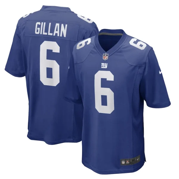 Jamie gillan new york giants nike game player jersey Royal
