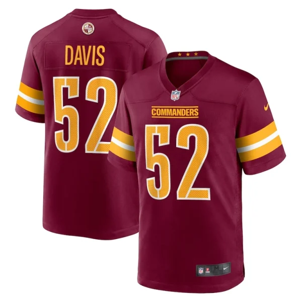 Jamin davis washington commanders nike player game jersey Burgundy