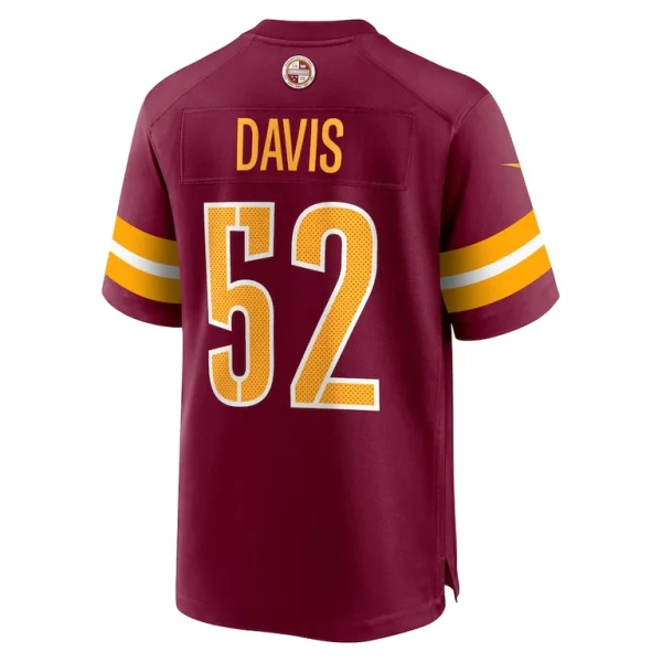 Jamin davis washington commanders nike player game jersey Burgundy L