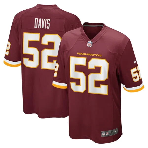 Jamin davis washington football team nike game jersey Burgundy