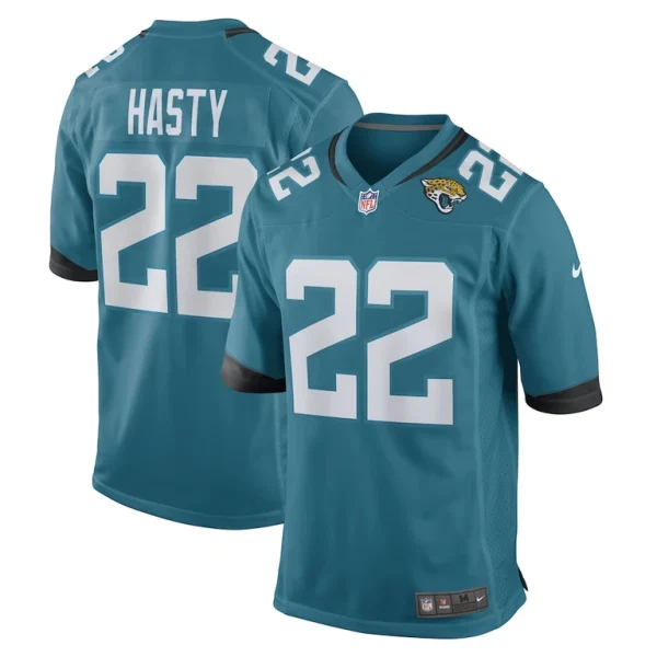 Jamycal hasty jacksonville jaguars nike game player jersey Teal