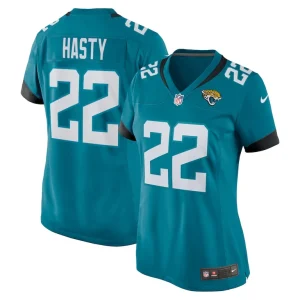 Jamycal hasty jacksonville jaguars nike womens game player jersey Teal