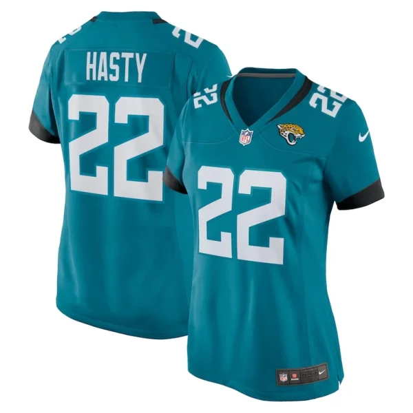 Jamycal hasty jacksonville jaguars nike womens game player jersey Teal