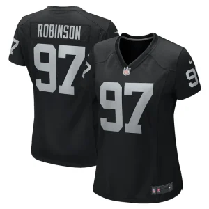 Janarius robinson las vegas raiders nike womens team game jersey Black