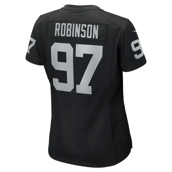 Janarius robinson las vegas raiders nike womens team game jersey Black L