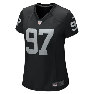 Janarius robinson las vegas raiders nike womens team game jersey Black M