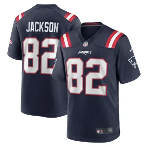 Jaquae jackson new england patriots nike game jersey Navy