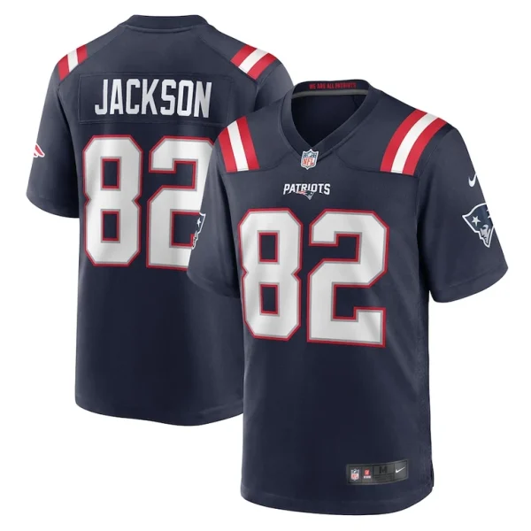 Jaquae jackson new england patriots nike game jersey Navy