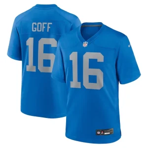 Jared goff detroit lions nike alternate game jersey Blue