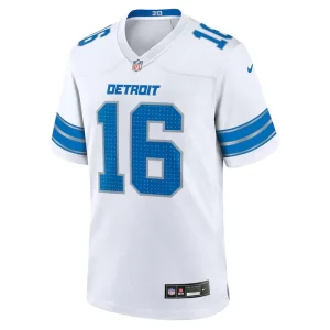 Jared goff detroit lions nike game jersey White M