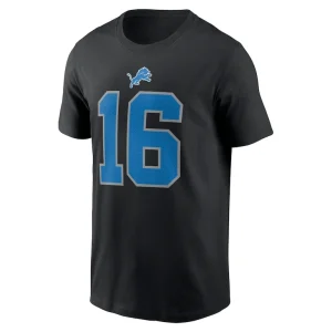 Jared goff detroit lions nike name number t shirt Black M