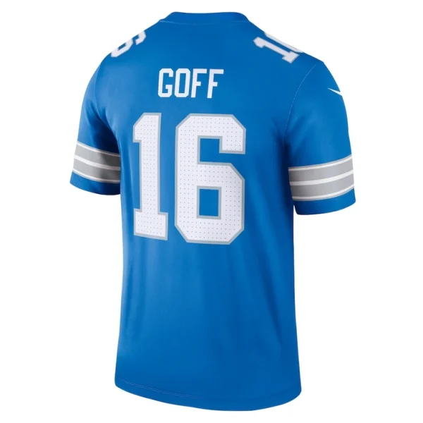 Jared goff detroit lions nike team legend player performance top Blue L