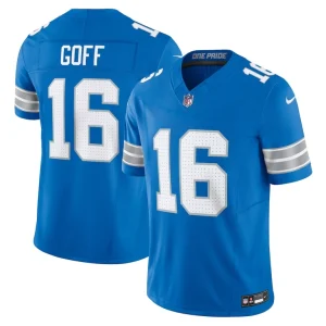 Jared goff detroit lions nike vapor f.u.s.e. limited jersey Blue