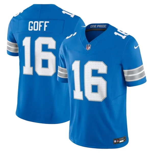 Jared goff detroit lions nike vapor f.u.s.e. limited jersey Blue