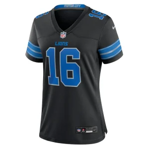Jared goff detroit lions nike womens 2nd alternate game jersey Black M