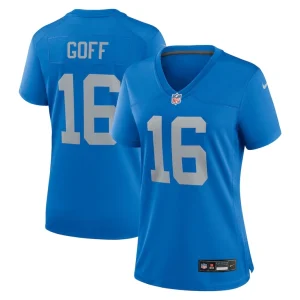 Jared goff detroit lions nike womens alternate game jersey Blue