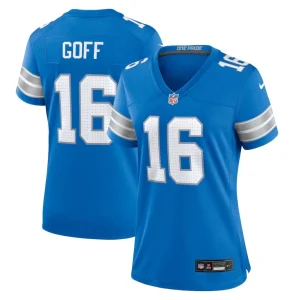 Jared goff detroit lions nike womens game jersey Blue