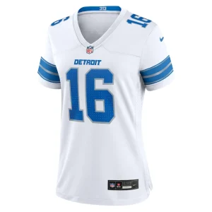 Jared goff detroit lions nike womens game jersey White M