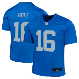 Jared goff detroit lions nike youth alternate game jersey Blue