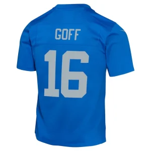 Jared goff detroit lions nike youth alternate game jersey Blue Yth L
