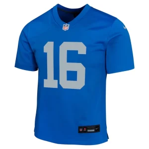 Jared goff detroit lions nike youth alternate game jersey Blue Yth M