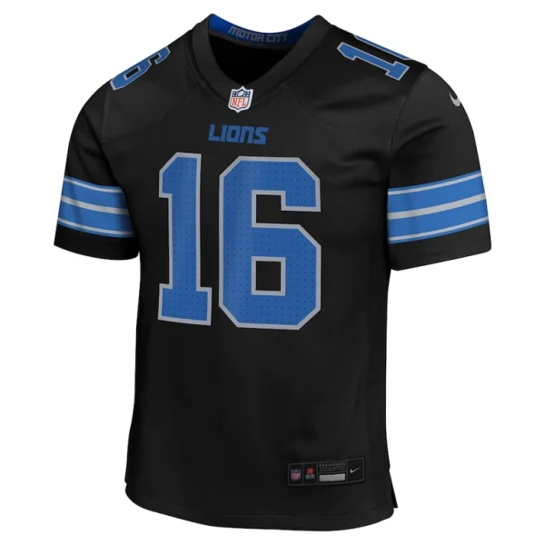 Jared goff detroit lions nike youth alternate player game jersey Black Yth M