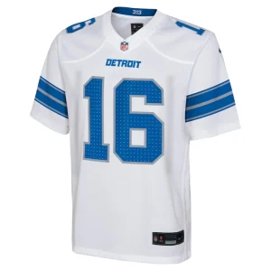Jared goff detroit lions nike youth player game jersey White Yth M