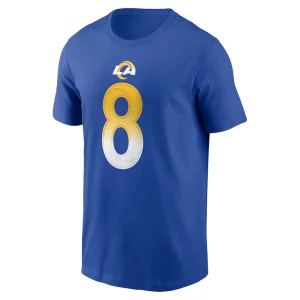 Jared verse los angeles rams nike 2024 nfl draft first round pick name number t shirt Royal M