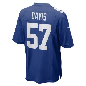 Jarrad davis new york giants nike team game jersey Royal L