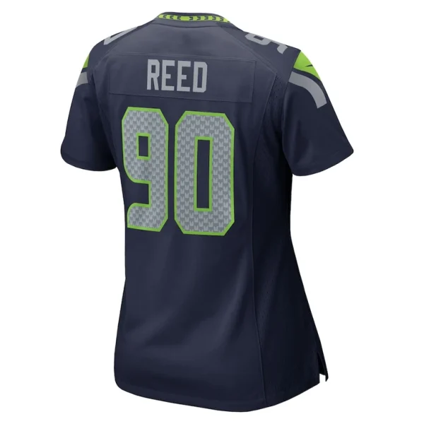 Jarran reed seattle seahawks nike womens team game jersey College navy L